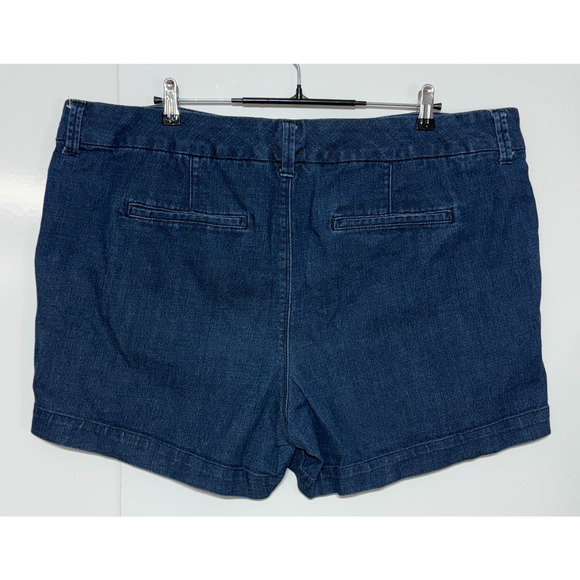 Melissa Mccarthy Seven 7 Shorts 22W Blue Denim Girlfriend Stretch Actual 44X4 - Picture 2 of 8
